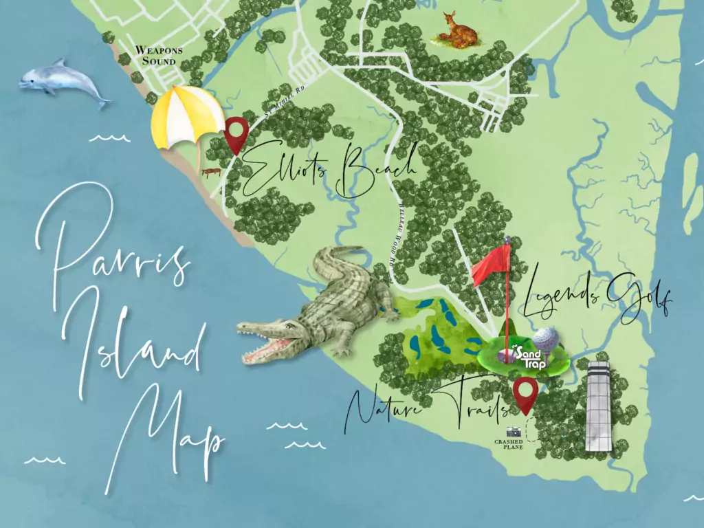 Map of Parris Island