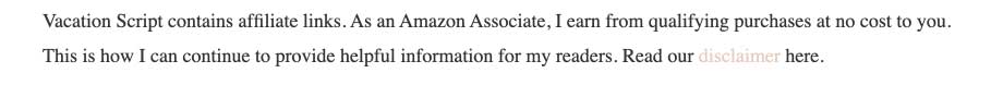 affiliate disclaimer