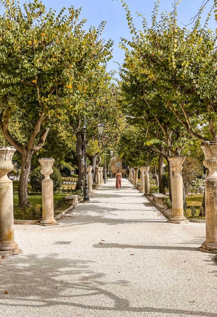 The inspiring pathways of Ragusa Ibla's Giardino Ibleo