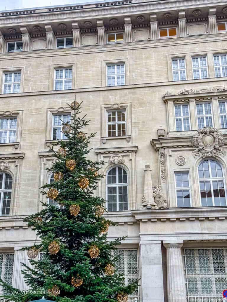 Christmas tree at Freyung Market 