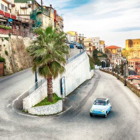 how to get to sicily by car, plane, ferry, or train