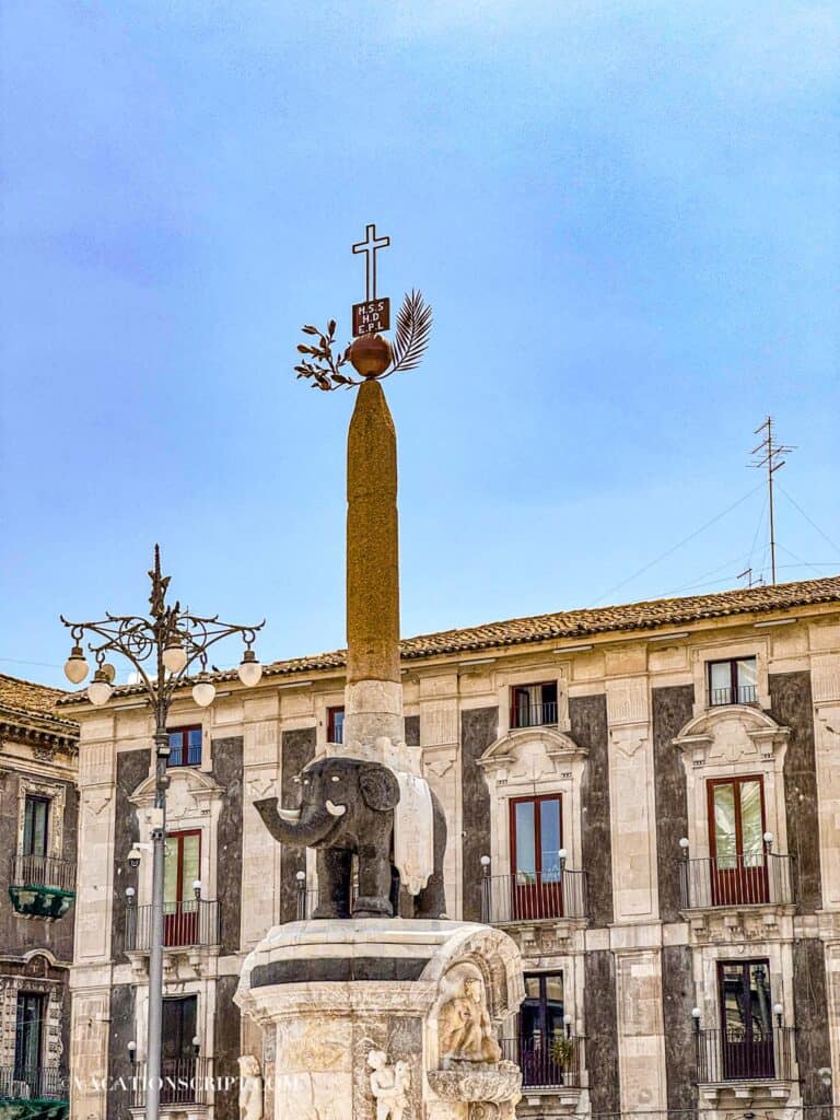 elephant fountain is one of the most iconic things to see in catania sicily