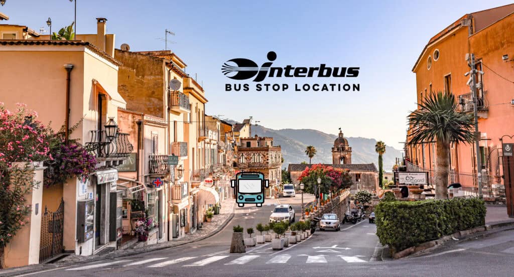 taormina to castlemola bus stop location