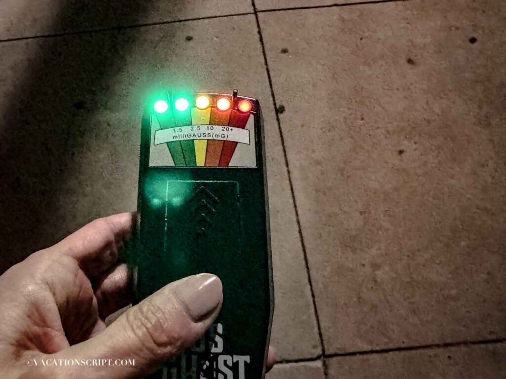 Ghost tour Galveston Tx review EMF detector